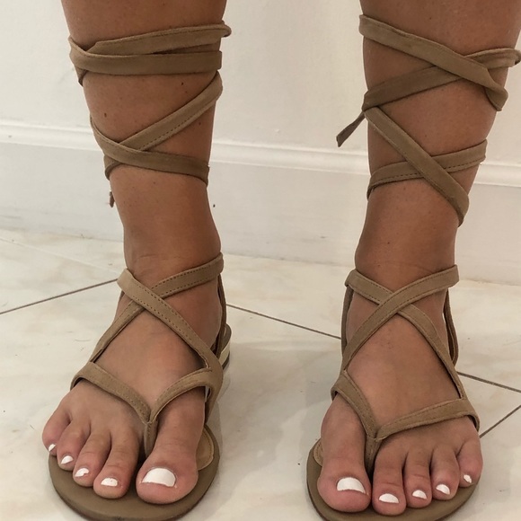 Sam Edelman , DAVINA suede lace up sandals - Picture 15 of 15